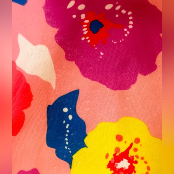 Mini Mango Long Sleeve Swimsuit - Bright Florals, Ruffle Sleeve - Size 2 - Picture 4 of 5